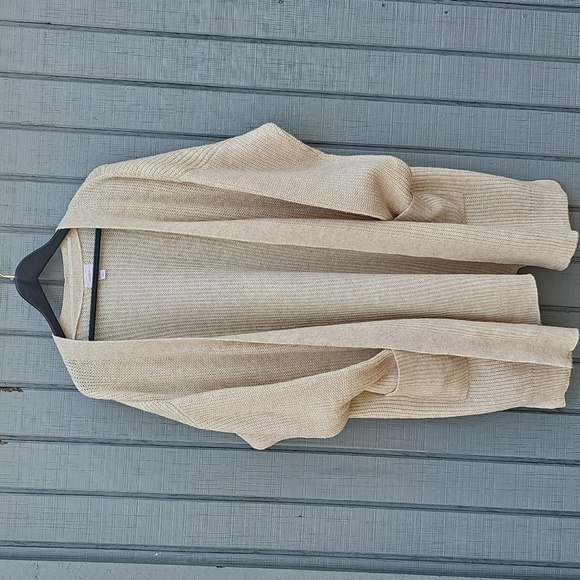 Auden Women's Open Front Sweater Robe with Pockets XL/XXL Oatmeal New - Picture 13 of 14